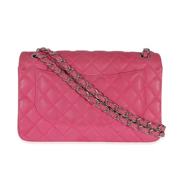 Chanel Pink Matte Caviar Jumbo Classic Double Flap Bag - Picture 3 of 8